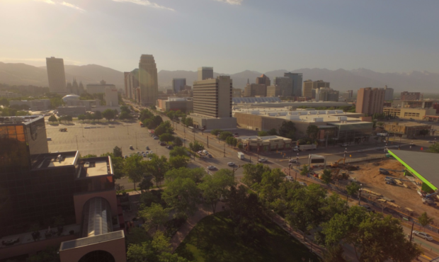 Haze builds over Salt Lake City after winds pushed smoke from Brian Head toward the Wasatch Front. ...