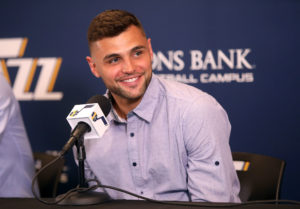 Raul Neto talks re-signed with the Utah Jazz on a 2 year, $4.4 million.