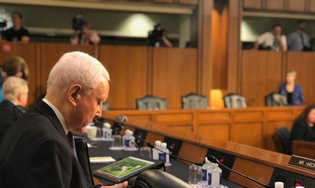 Senator Hatch Tuesday morning (courtesy Senator Hatch Office Twitter)...