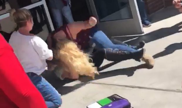 Tanya Hiner says that a schoolteacher simply stood and watched while her daughter was viciously ass...