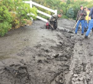 Mudslides caused havoc for one neighborhood in in Spring Lake (Photo Credit: Lori Brinkerhoff)