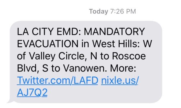 evacuations california...
