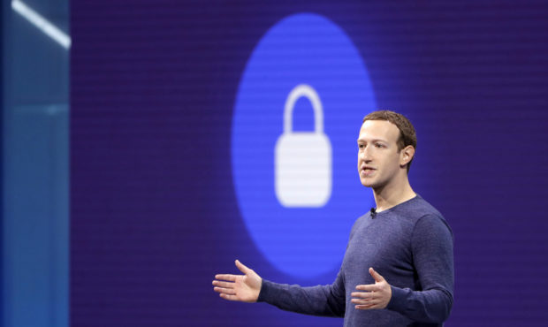 FILE- In this May 1, 2018, file photo, Facebook CEO Mark Zuckerberg makes the keynote speech at F8,...