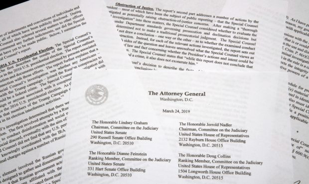 Attorney General William Barr submitted his summary of the main conclusions from Mueller's investig...