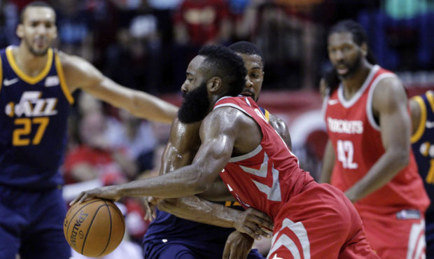 The Jazz lose Game 5 to the Rockets Wednesday night 100-93.  Photo courtesy of Deseret News...