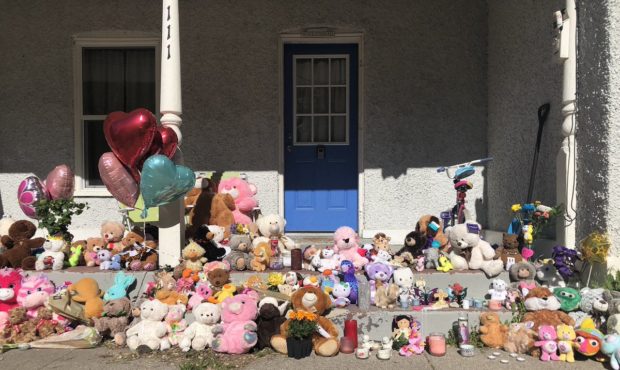 makeshift memorial elizabeth shelley...