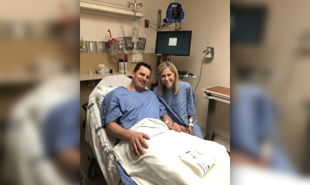 Brandon and Gwen Finlayson before their surgery. (Photo: Intermountain Healthcare)....