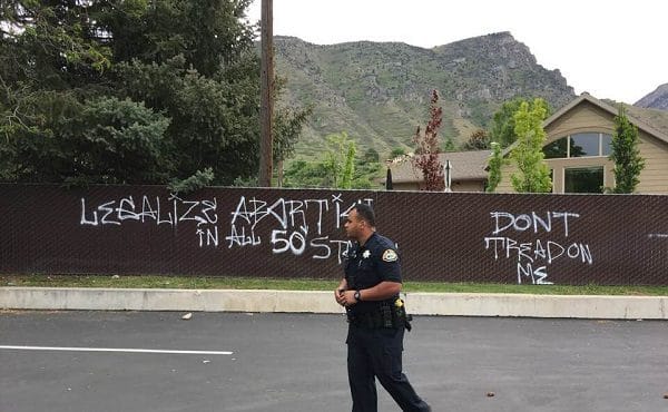 provo church graffiti vandal...