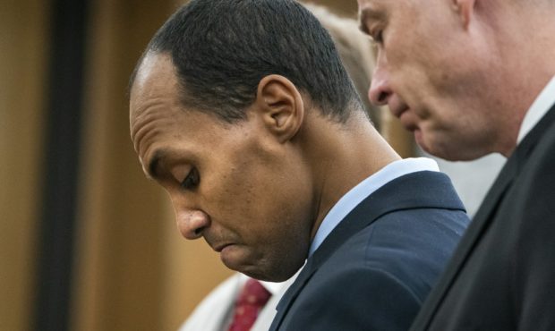 Former Minneapolis police officer Mohamed Noor reads a statement Friday, June 7, 2019, in Minneapol...