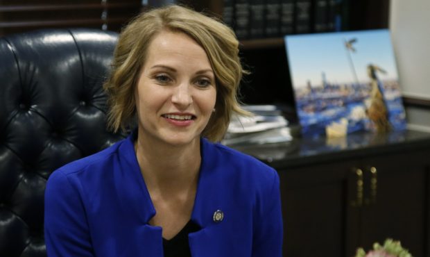 Oklahoma state Sen. Carri Hicks, D-Oklahoma City, listens to a question during an interview in her ...