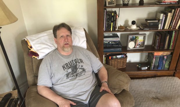 Ned Carlstrom is shown at his home in Chesapeake, Va., Sunday, June 2, 2019.  Carlstrom told The As...