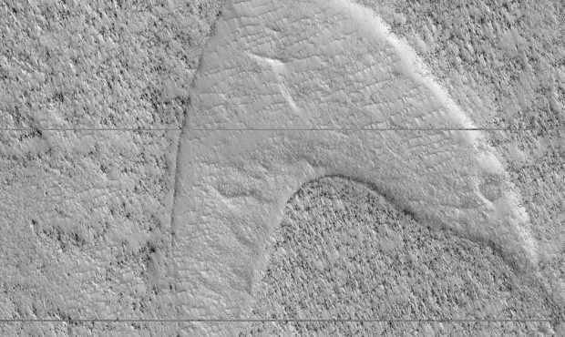 Mars Star Trek starfleet emblem...