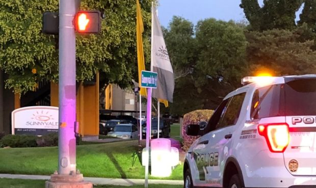 Unified Police block off the Sunnyvale Apartments after a man was killed outside the complex early ...