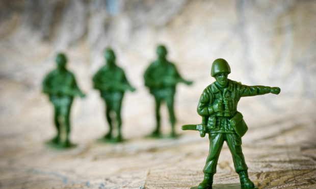 toy soldiers...