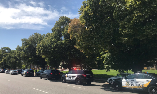 West High School on lockdown (Photo credit: Garna Mejia KSL)...