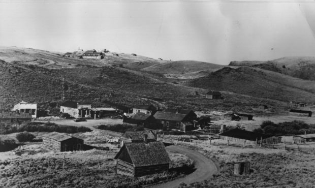 17th December 1970:  An old town south of Lander in Wyoming, a 'Ghost Town' renovated for tourists ...