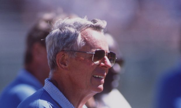 2 Sep 1995:  Head Coach John Ralston of the University of San Jose watches from the sidelines durin...