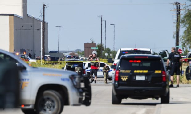 A man who was pulled over by Texas troopers shot at them with a rifle and sped away, setting off a ...