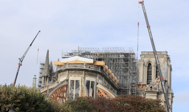 Notre Dame cathedral is pictured Tuesday, Oct. 15, 2019 in Paris. French Culture Minister Franck Ri...