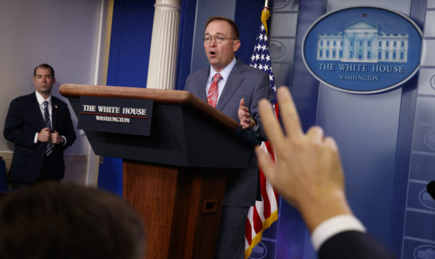 White House chief of staff Mick Mulvaney announces that the G7 will be held at Trump National Doral...