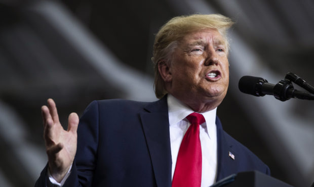 FILE - In this Nov. 6, 2019, file photo, President Donald Trump speaks during a campaign rally at t...