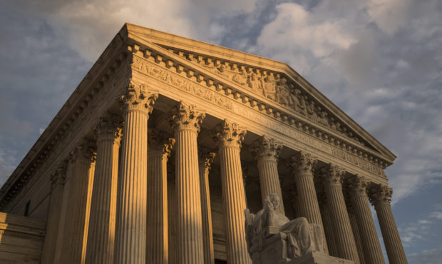 FILE - In this Oct. 10, 2017, file photo, the Supreme Court in Washington, at sunset. The Supreme C...