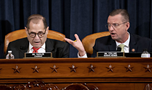 House Judiciary Committee Chairman Rep. Jerrold Nadler, D-N.Y., left, and ranking member Rep. Doug ...