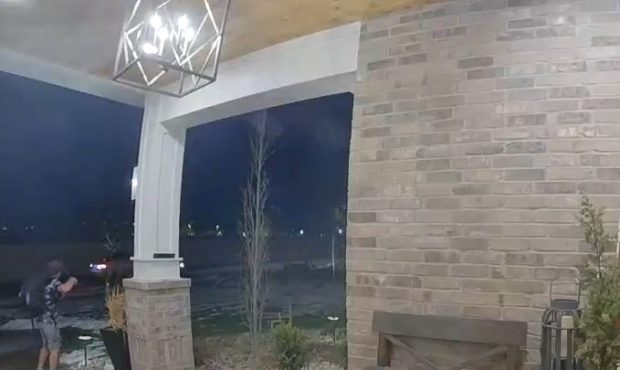 (Boy seen on the far left after picking up rocks to throw.  Nest video courtesy of Riverton Police)...