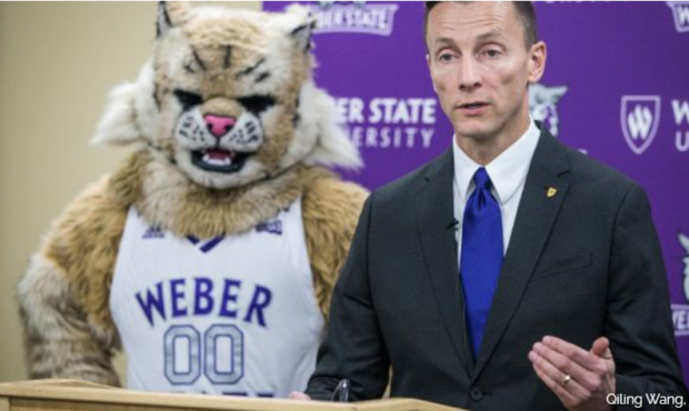 Weber State President, Photo Credit: Qiling Wang, KSL...