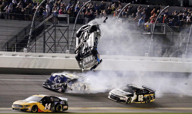 Nascar crash...
