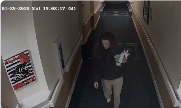 (Screen grab of suspect accused of stealing from elderly people.  Credit: Layton Police, Twitter)...