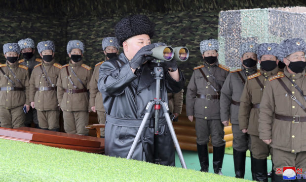 FILE - In this Feb. 28, 2020, file photo provided by the North Korean government, North Korean lead...