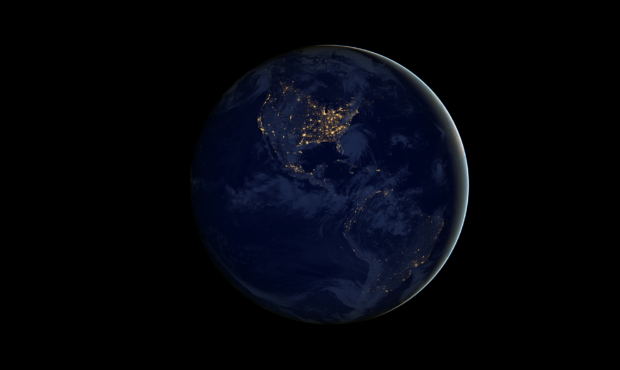 A compilation of data from the Suomi NPP satellite in April and October 2012. Photo NASA...