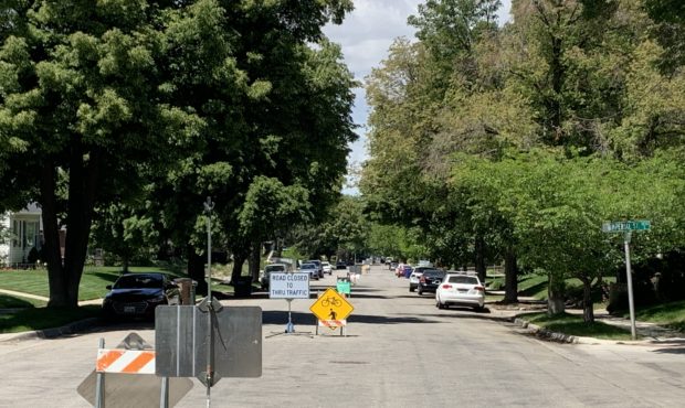 (Traffic restricted on Stratford Avenue near 1400 East.  Credit: Paul Nelson)...