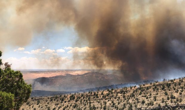 Update: Hikers and campers evacuated near the vicinity of the Wire Pass Fire...