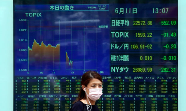 dow plummets...