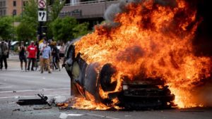Salt lake city police car Utah rioters penalties
