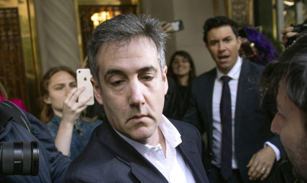 FILE - In this May 6, 2019, file photo, Michael Cohen, former attorney to President Donald Trump, l...