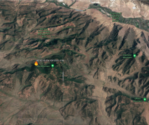 Wildfires burning int Utah. Allan Fire.