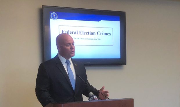 Supervisory Special Agent Drew Scown speaks to reporters on September 22, 2020

Photo: Mary Richard...