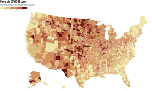 associated press interactive covid map...