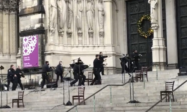 NYC Cathedral shooting...