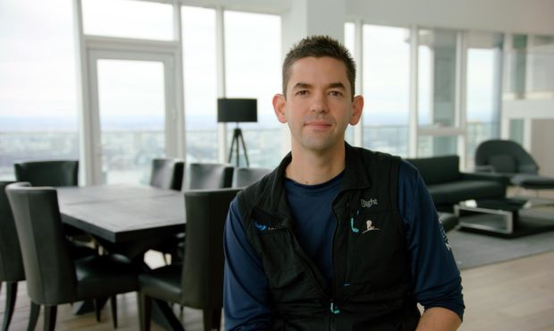 In this undated image provided St. Jude Children's Research Hospital, Jared Isaacman pauses while s...