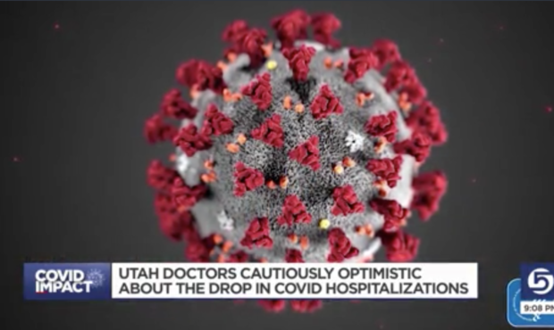 hositalizations down Utah COVID-19...