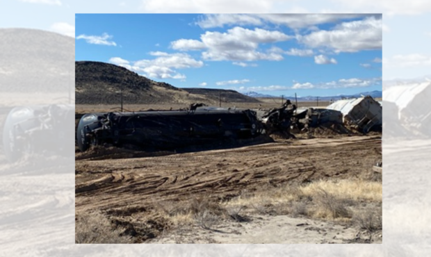 train derailed Millard County Union Pacific...