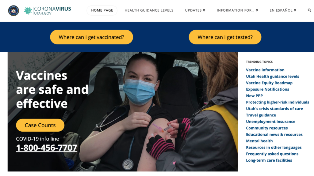 Utah vaccine location