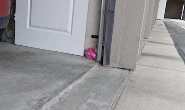 daybreak burglar left behind cape soiled with poop in garage...