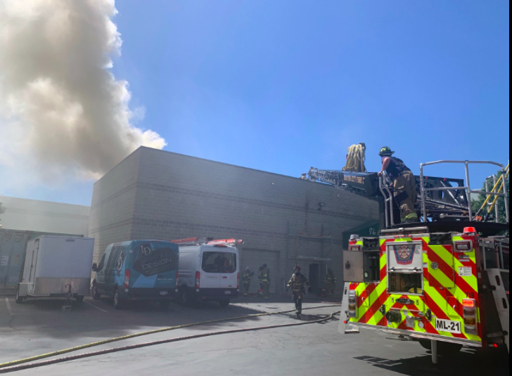Draper Fire Draper City Fire on the scene of a commercial building fire - KSLNewsRadio