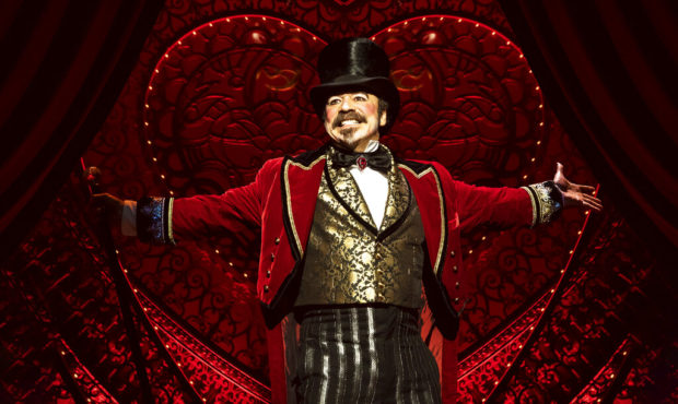 This image released by Boneau/Bryan-Brown shows the cast in "Moulin Rouge! The Musical." (Matthew M...