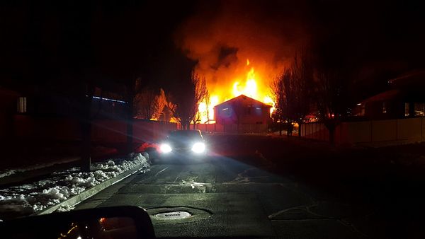 Fire units from Kaysville, Layton, Farmington, Hill Air Force Base and North Davis Fire District ba...
